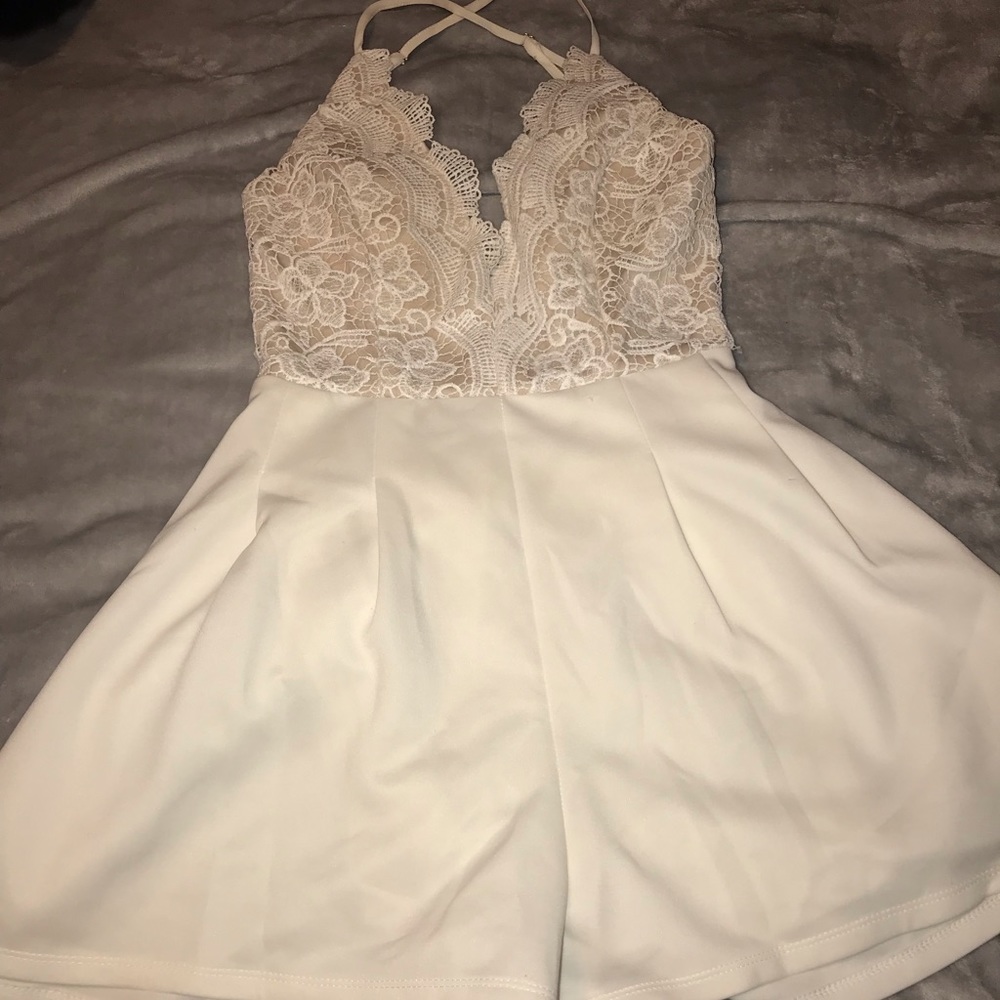 OPEN back romper